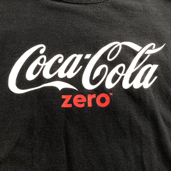 2 Vintage Coca-Cola Zero T-Shirt XL Lot Of Two Black Short Sleeve Graphic Tee - Picture 11 of 14